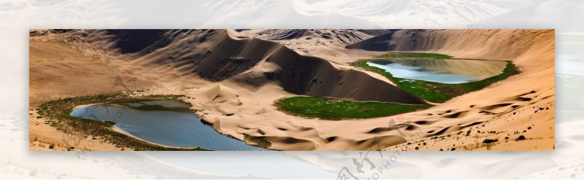 内蒙古巴丹吉林沙漠湖泊图片