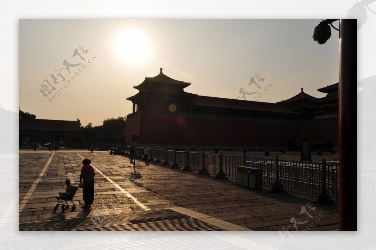 北京故宫剪影图片