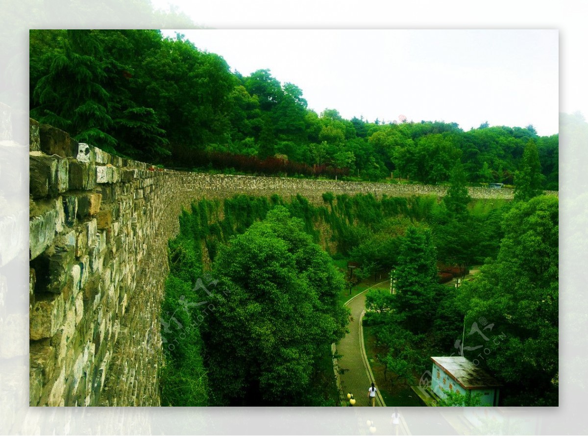 南京古城墙沿江段图片