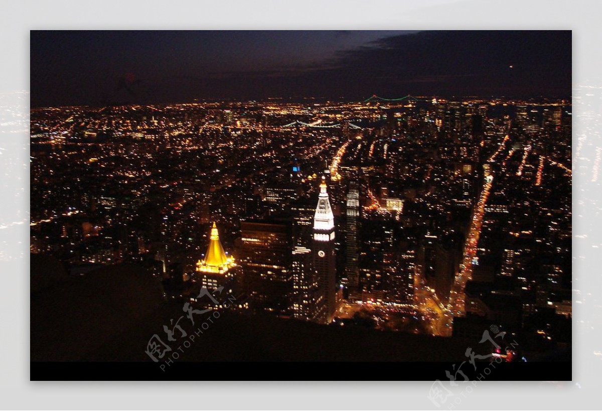 美国纽约夜景实拍首发图片