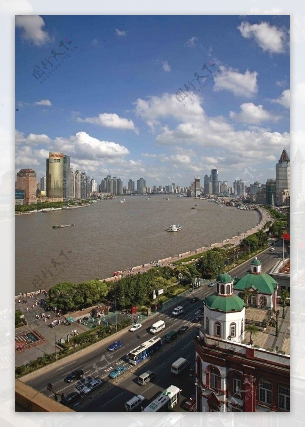 上海浦江两岸景色图片