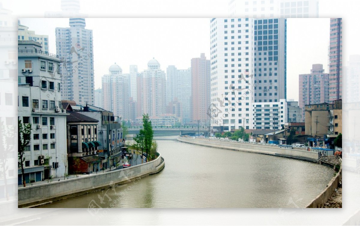 上海苏州河两岸景色图片