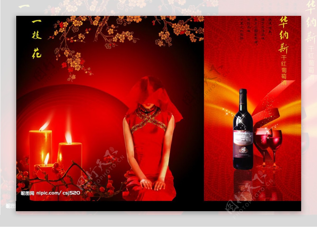 华纳斯干红葡萄酒图片