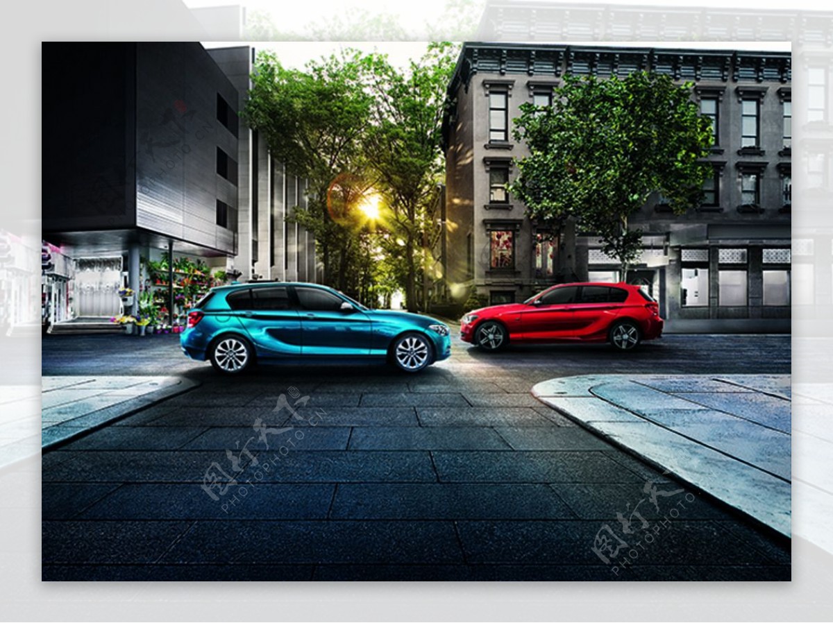 BMW1系情人节图片