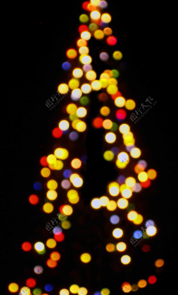 光斑圣诞树图片