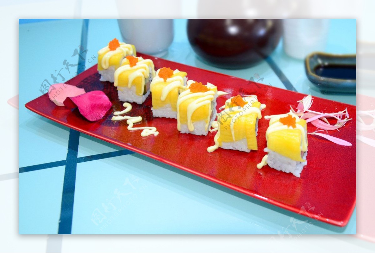 芒果寿司卷图片