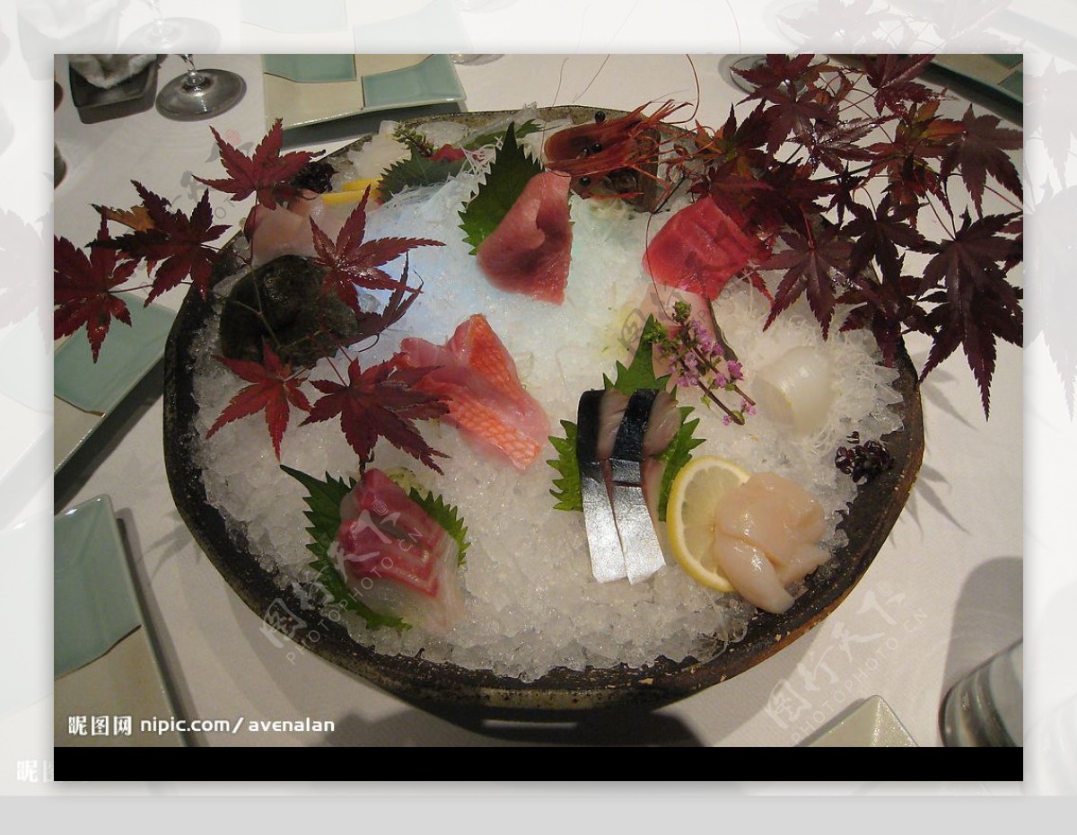 日本菜寿司刺身图片