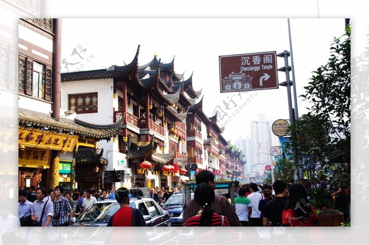上海城隍庙商业街图片