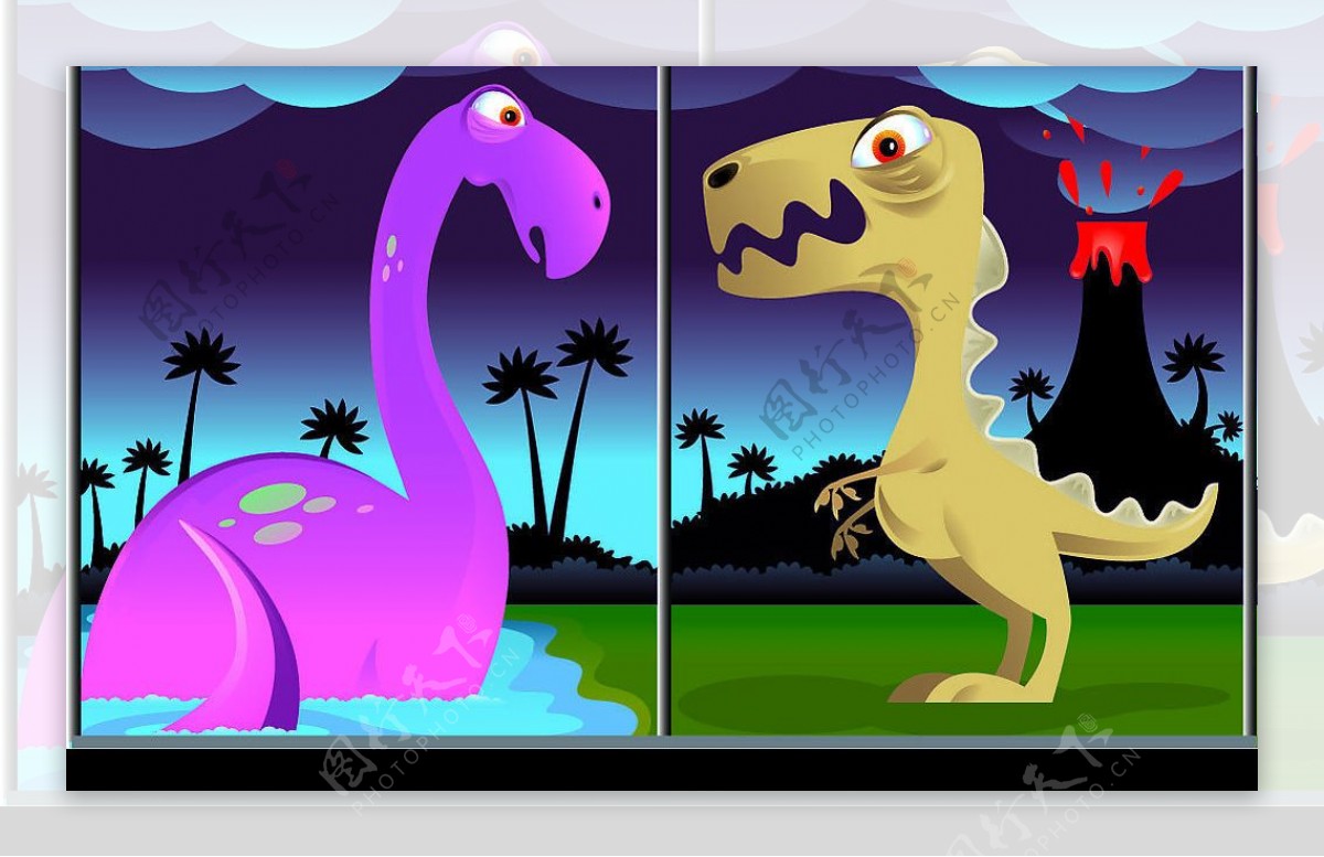 童趣恐龙移门系列图片