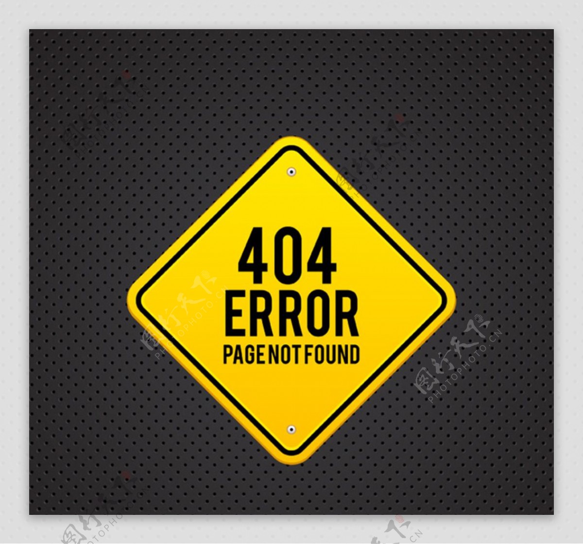 金属404错误图片