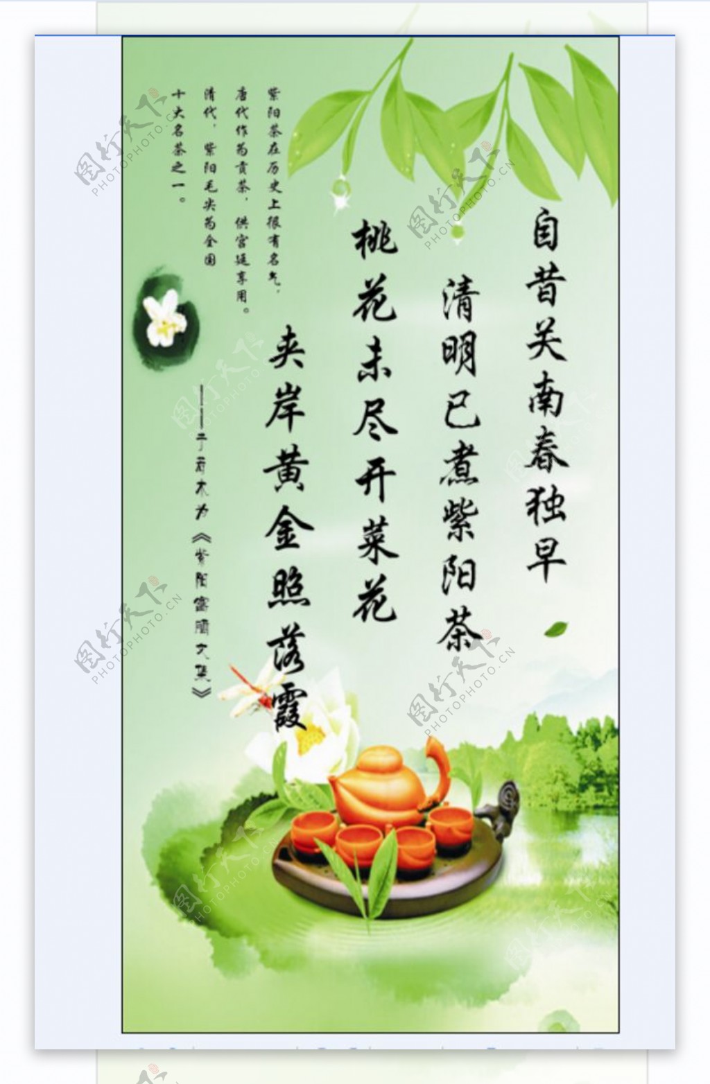 茶叶展板茶叶文化茶叶广告图片