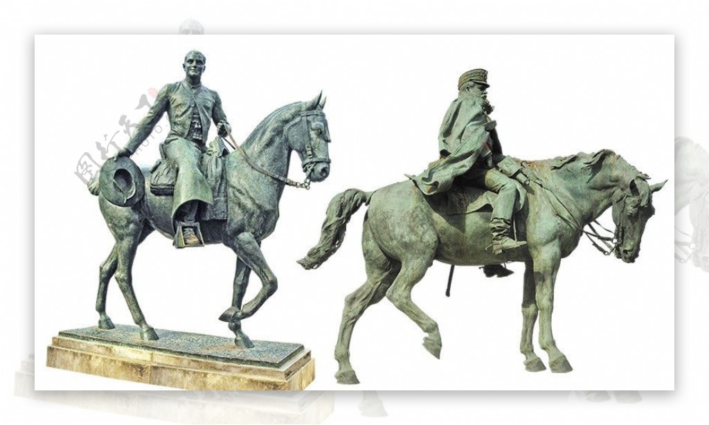 外国马匹雕塑图片