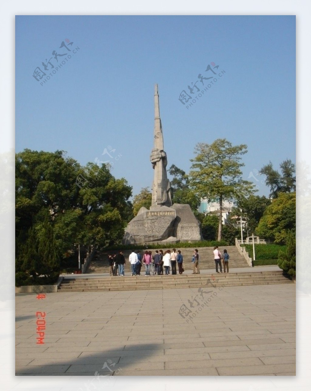 广州烈士陵园纪念碑花城羊城公园烈士墓图片