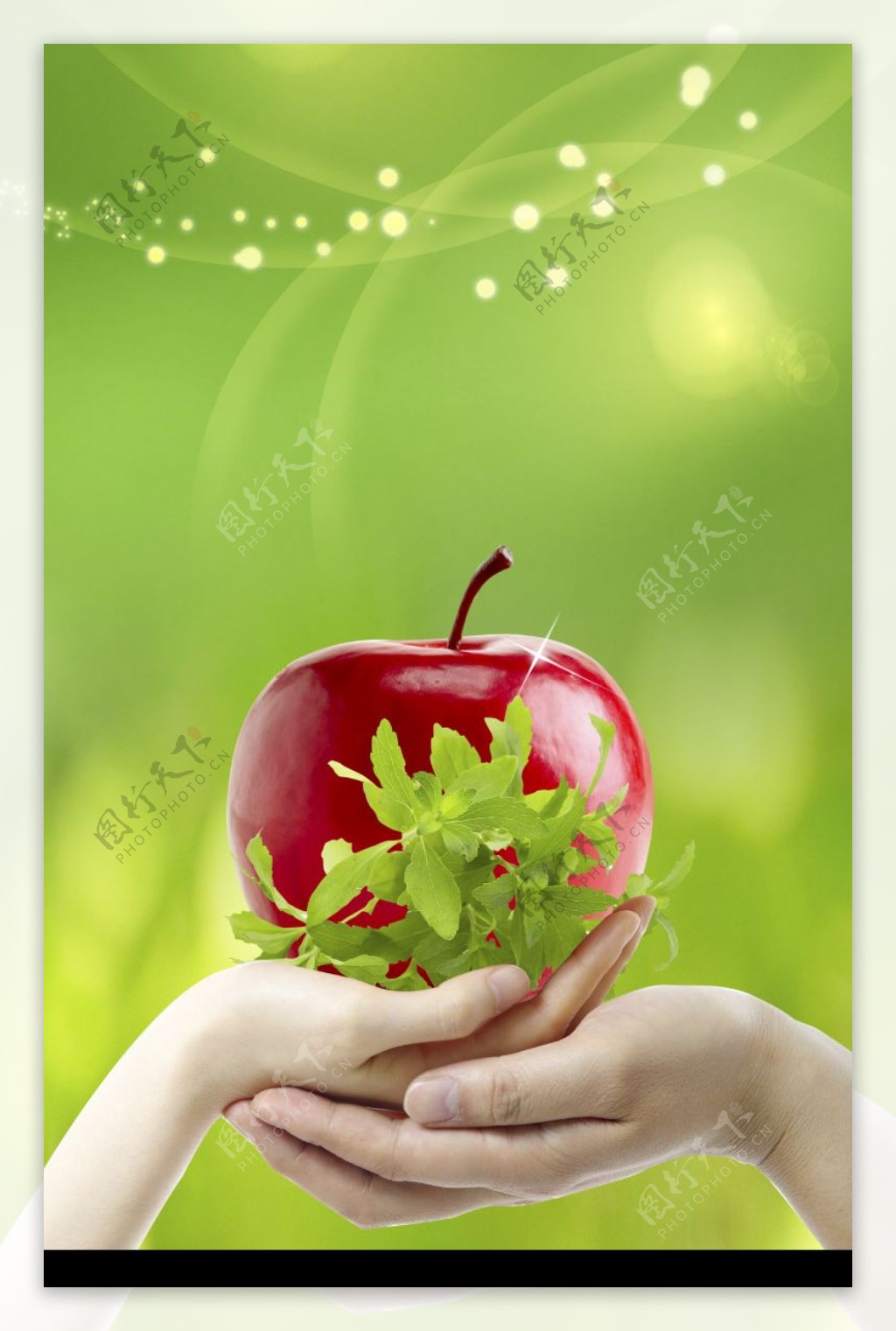 手苹果红苹果图片