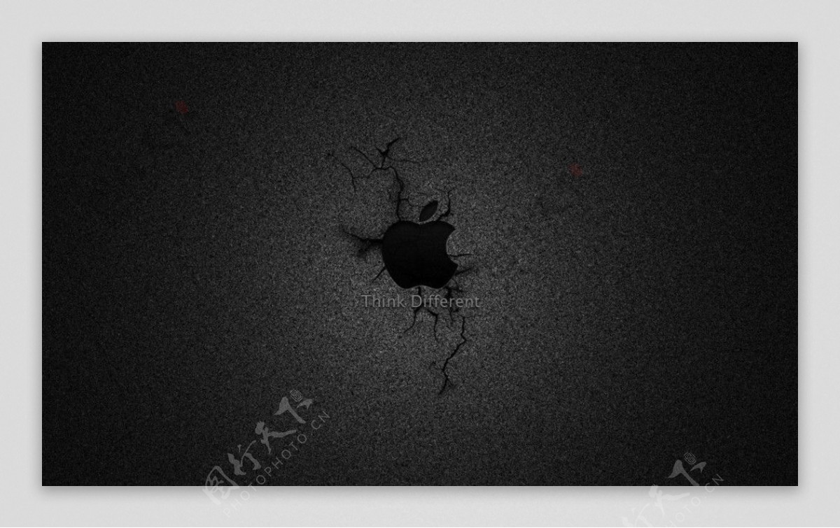 黑色苹果壁纸图片