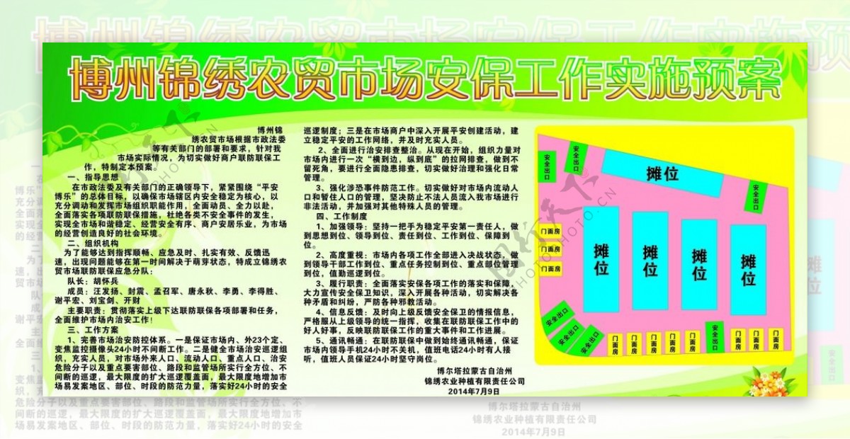 农贸市场宣传展板图片