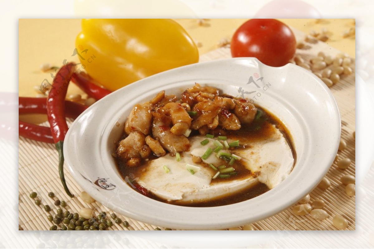 台湾卤肉热豆腐脑图片