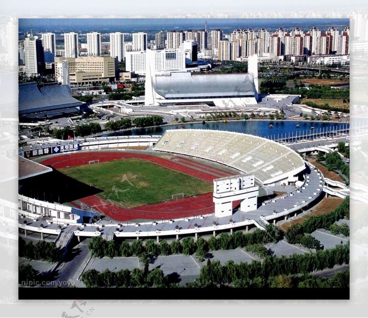 国家奥林匹克体育中心俯瞰图图片