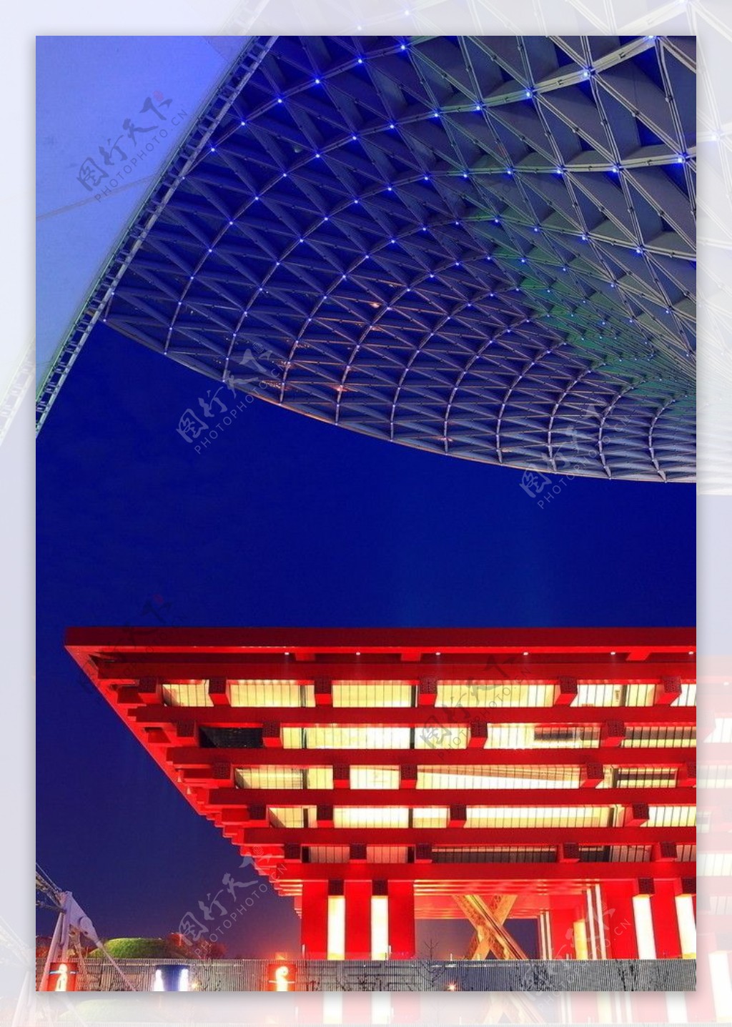 上海世博會陽光穀中國館夜景图片