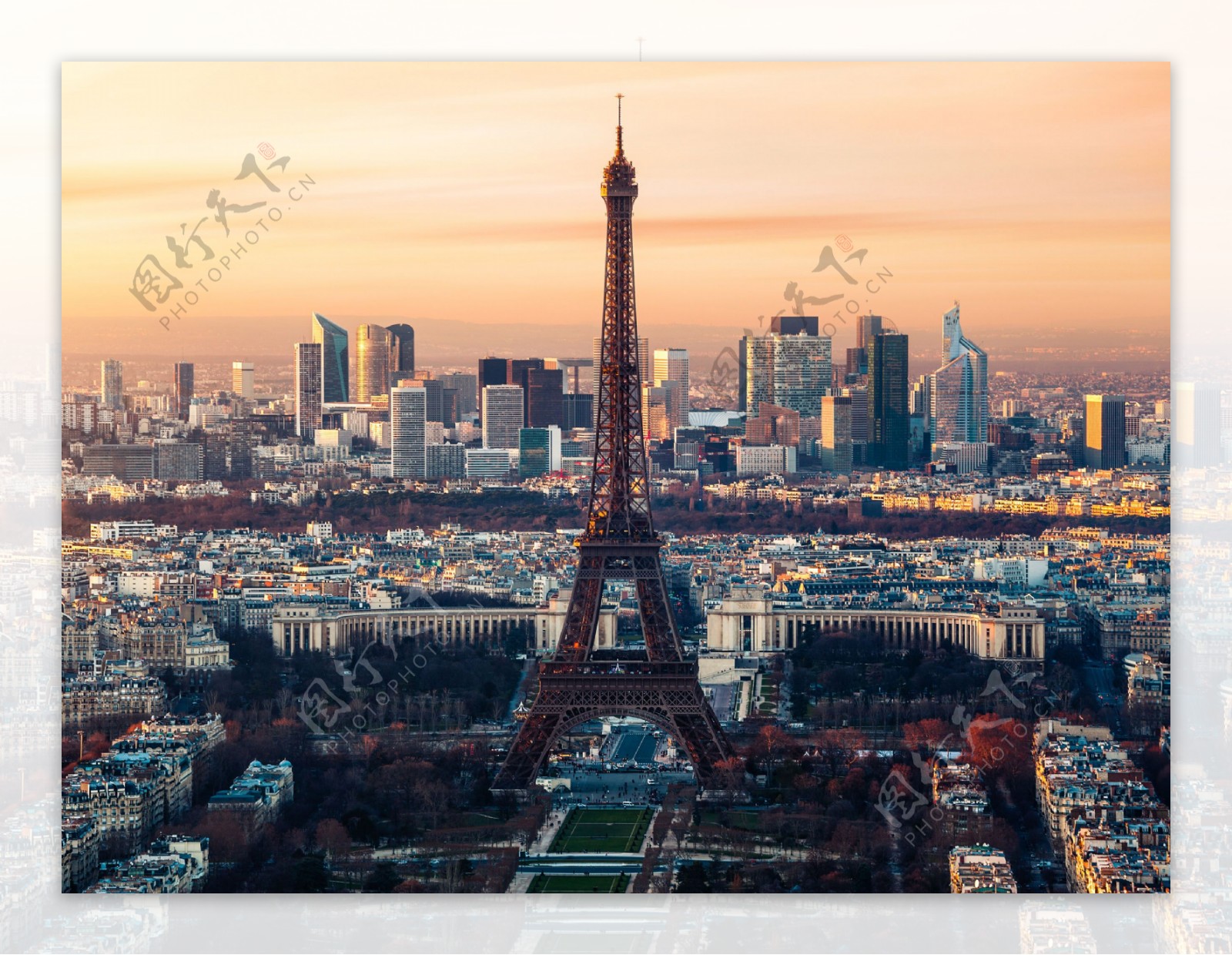 巴黎战神广场俯瞰图片