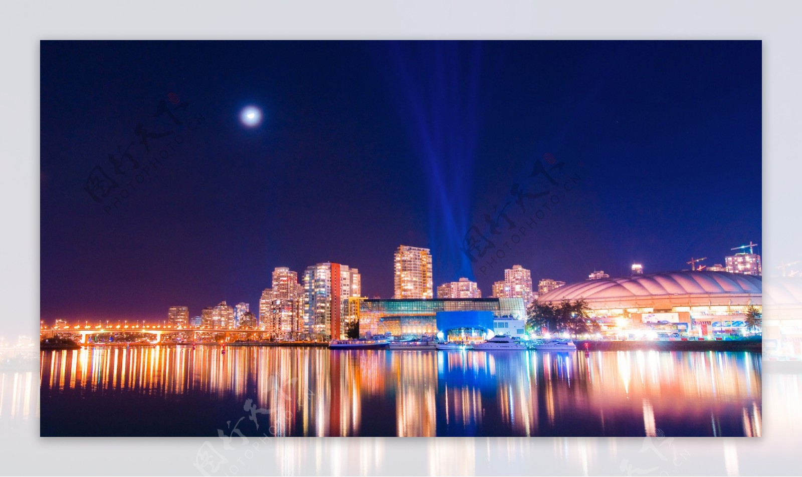 加拿大温哥华夜景图片