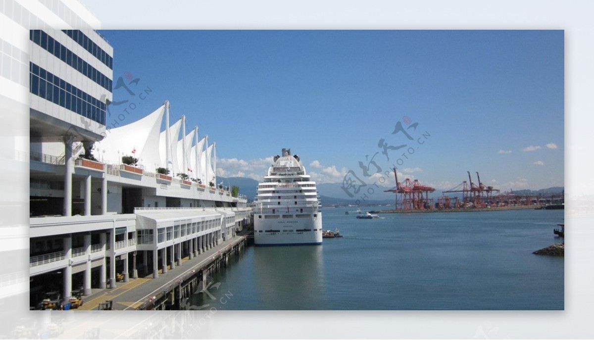 温哥华国际客船港图片