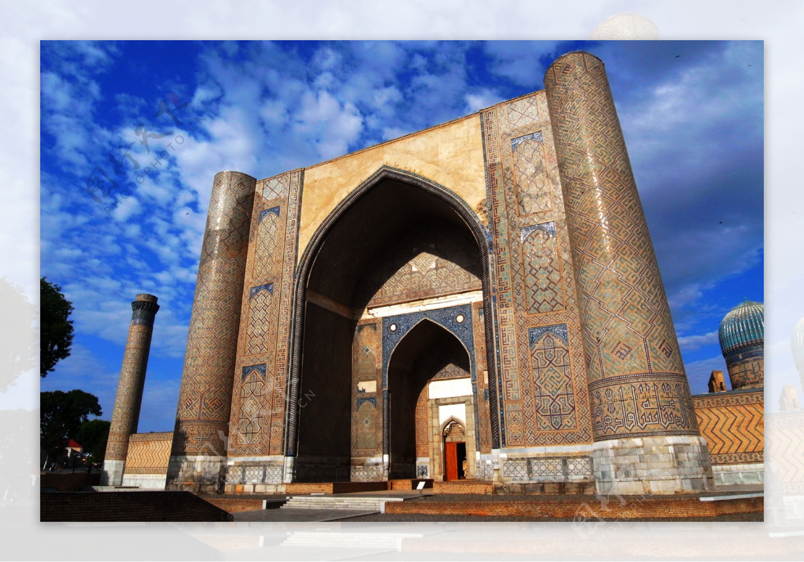 乌兹别克斯坦撒马尔罕清真寺图片