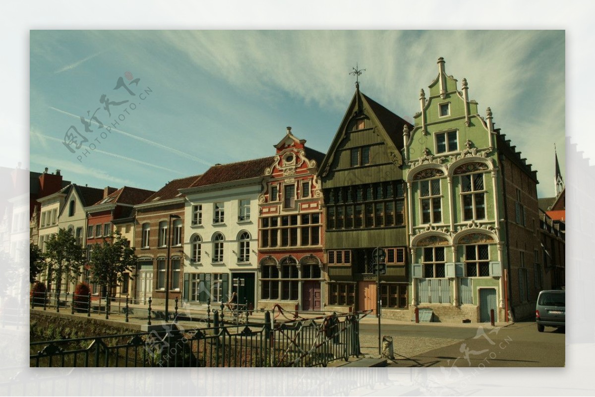 比利时魅荷伦镇景图片
