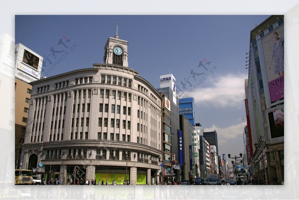 东京银座街景图片