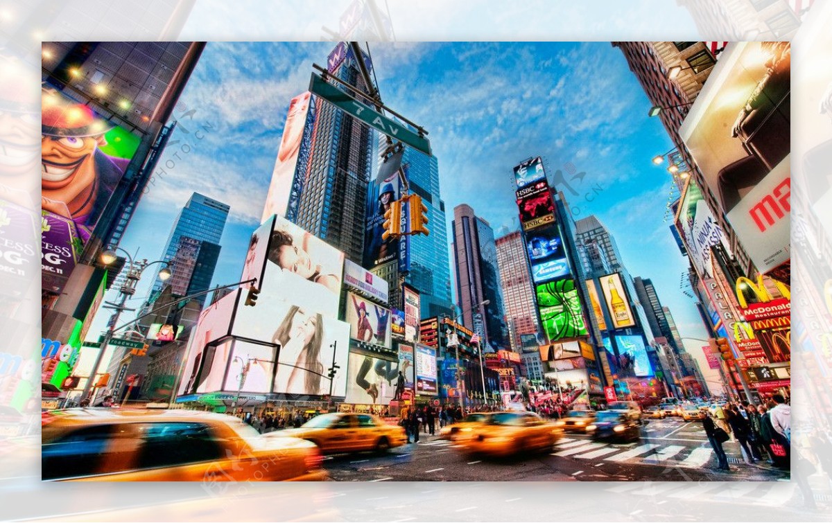 纽约纽约时报广场街景图片