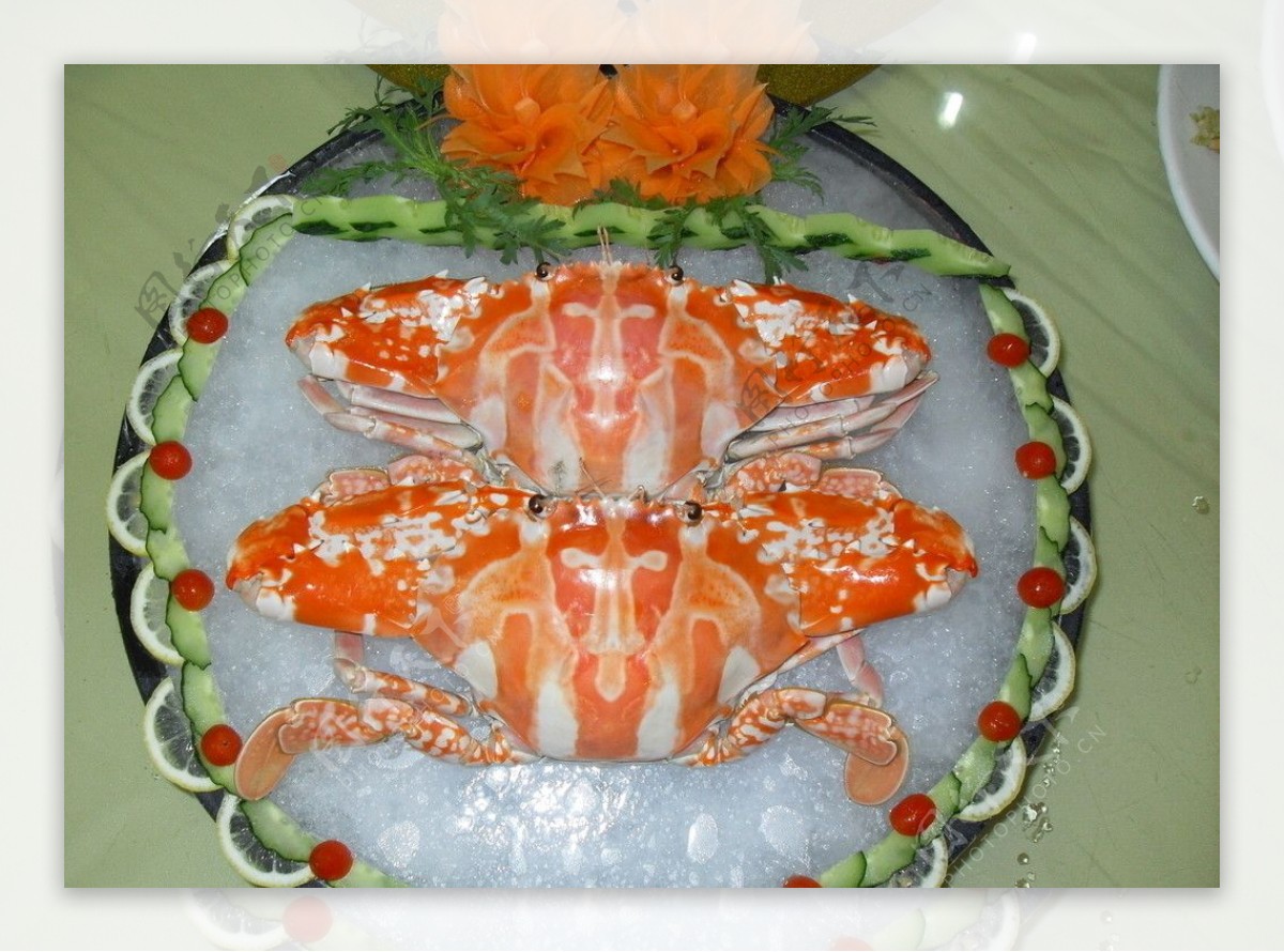冻红蟹图片