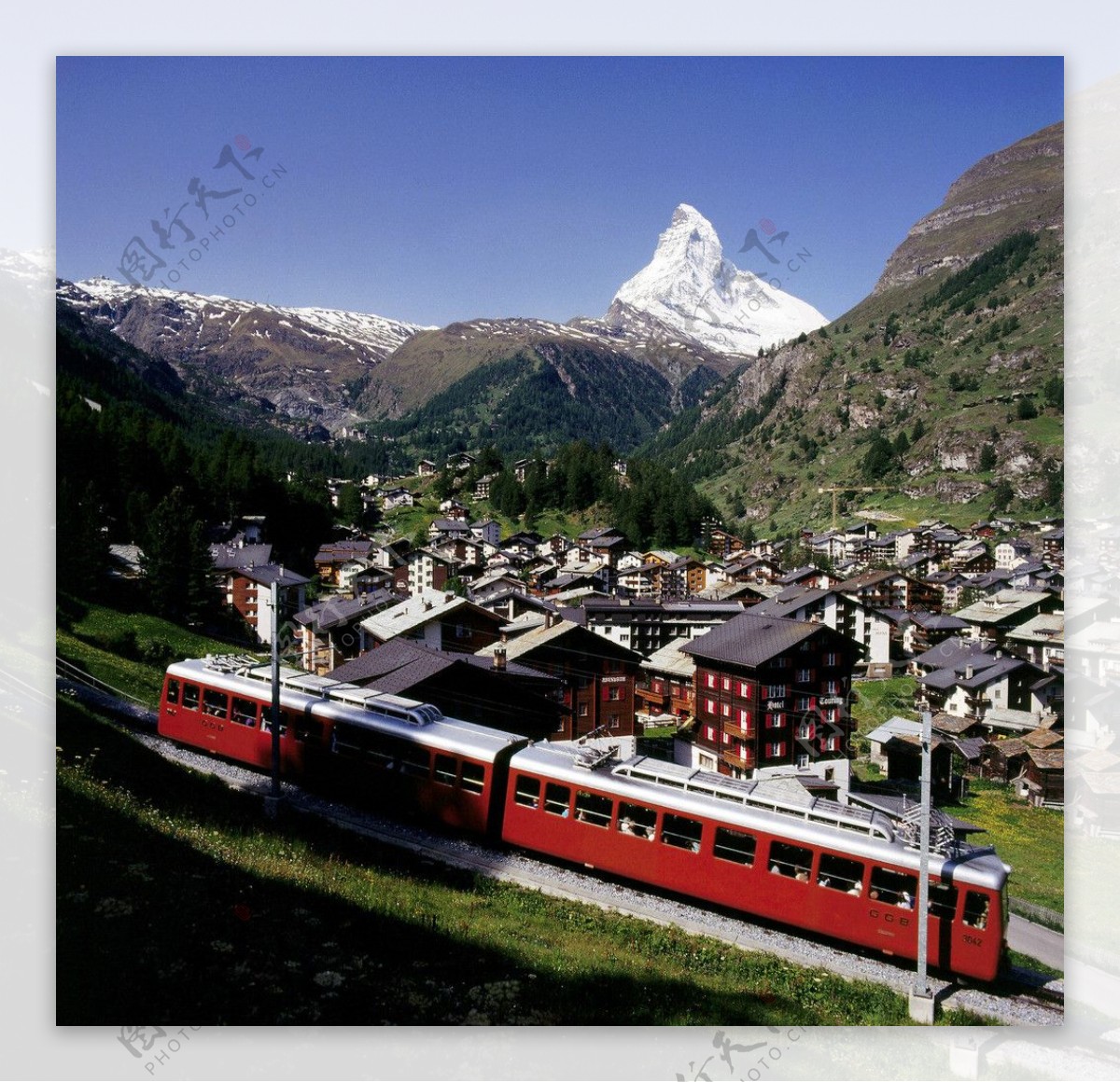 瑞士阿尔卑斯山策马特山区风光图片