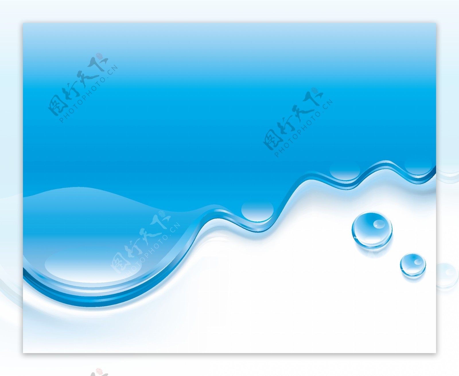 蓝色水纹海报背景图片