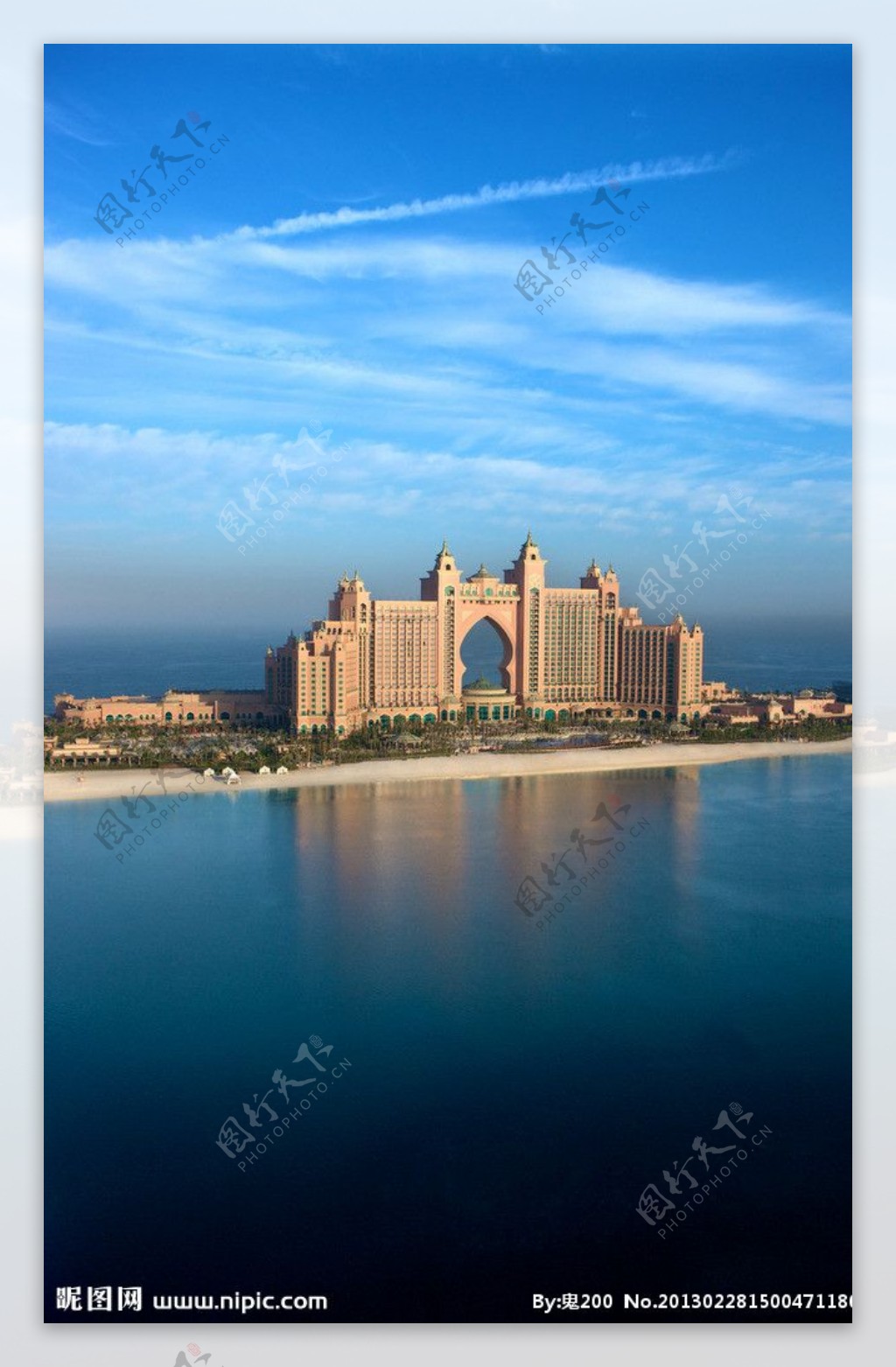 阿联酋亚特兰蒂斯酒店主体海景图片