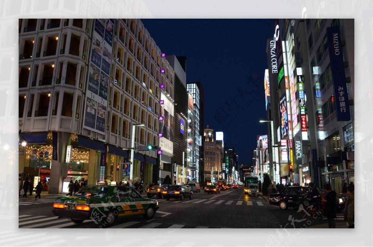 日本东京银座街区图片
