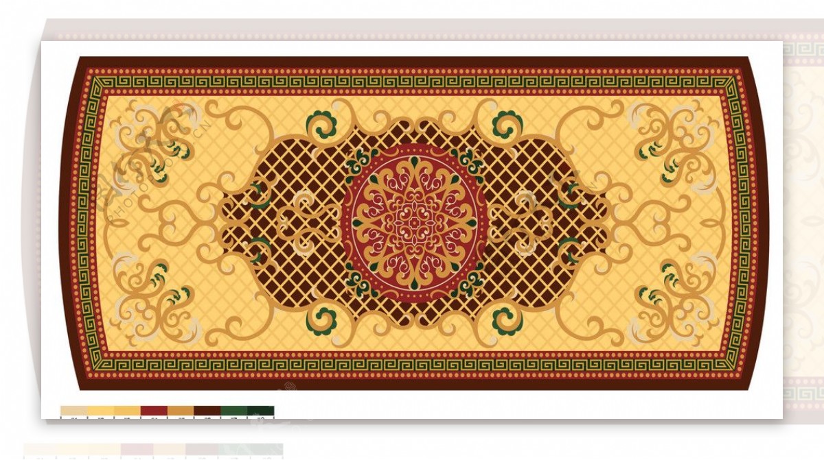 古典中式地毯图案图片