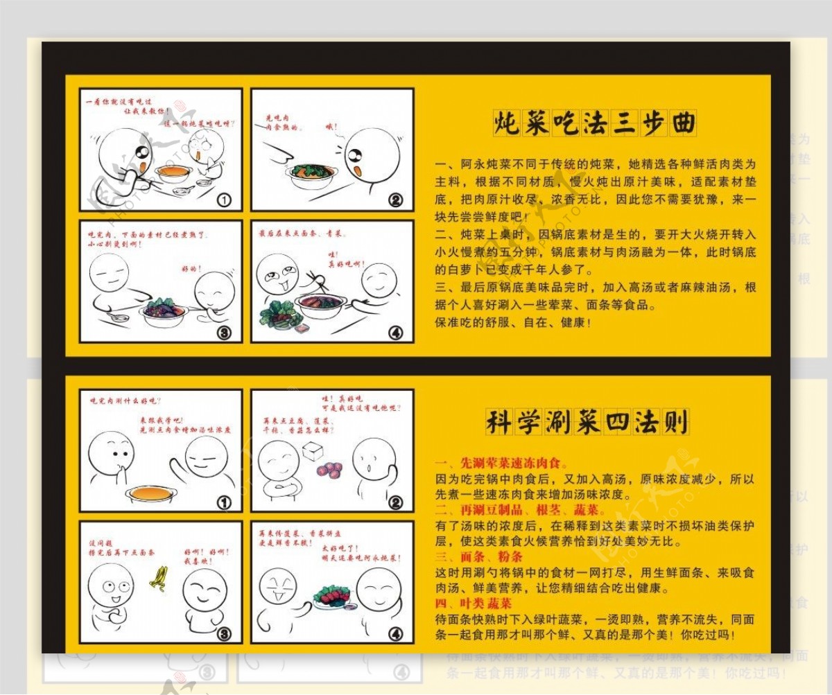 吃法三步曲图片