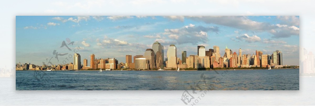 曼哈顿全景图片