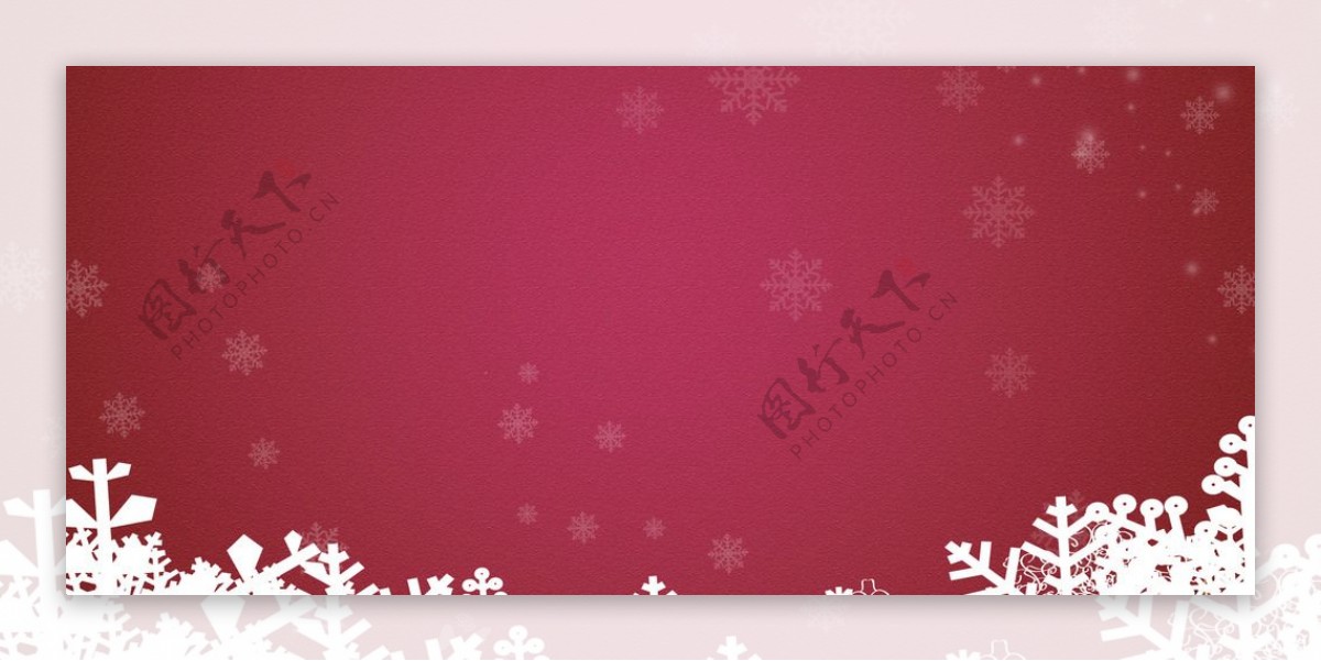 雪花圣诞节签到墙图片