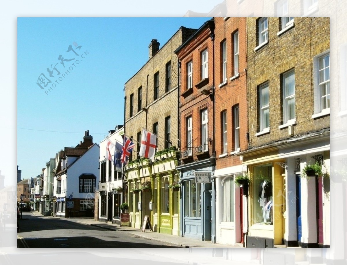 英国伊顿小镇街景图片