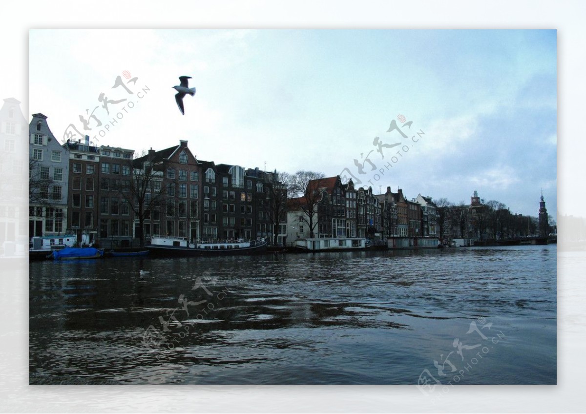 荷兰阿姆斯特丹大运河风光图片