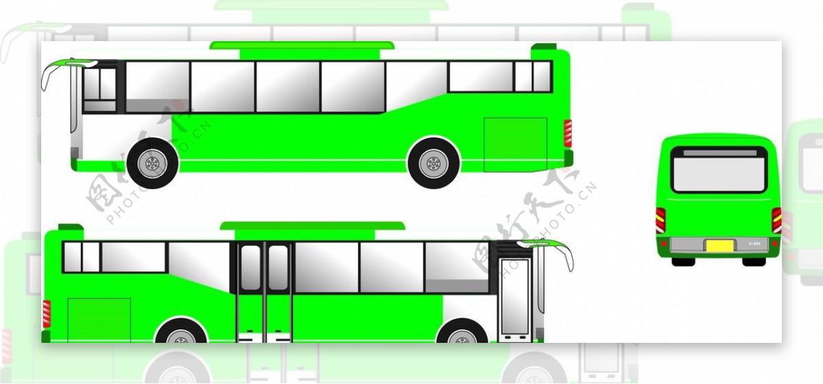 公交车车体版式图片