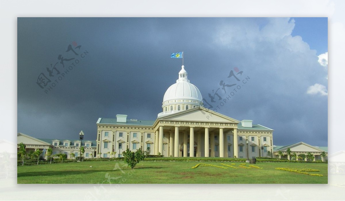 帕劳共和国风光国会大厦图片