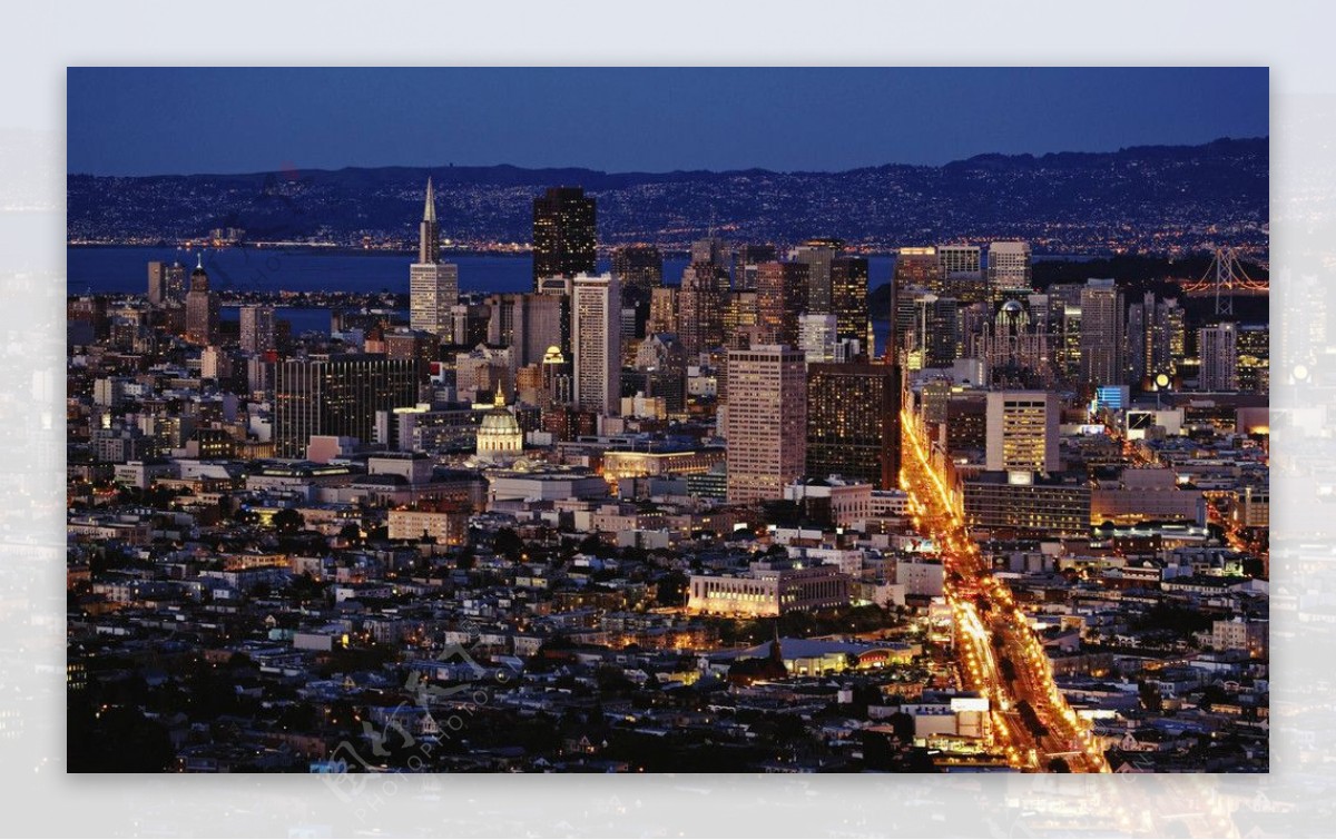 美国洛杉矶夜景一瞥图片