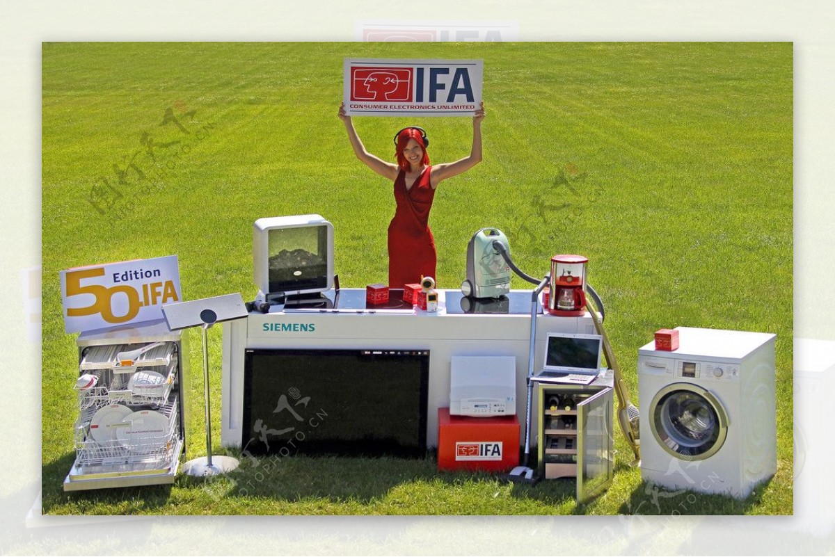 IFA小姐与各种家用电器新品图片