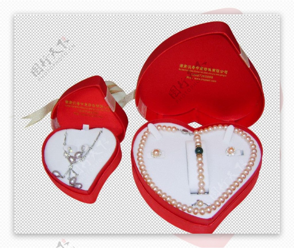 心形珍珠盒图片