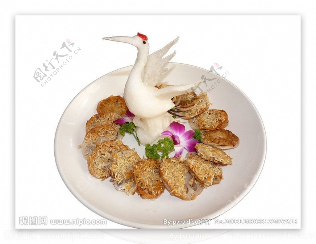 莲藕米饼图片