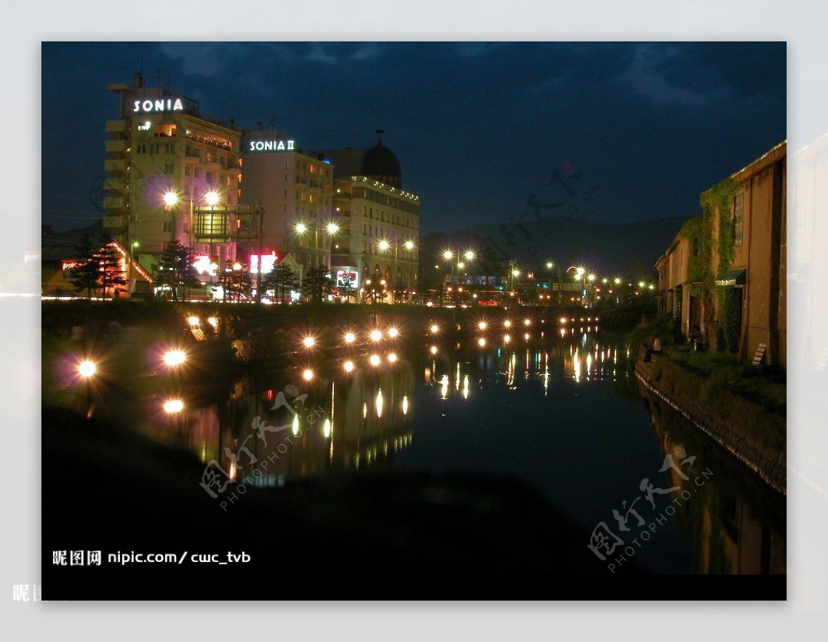 小樽夜景图片