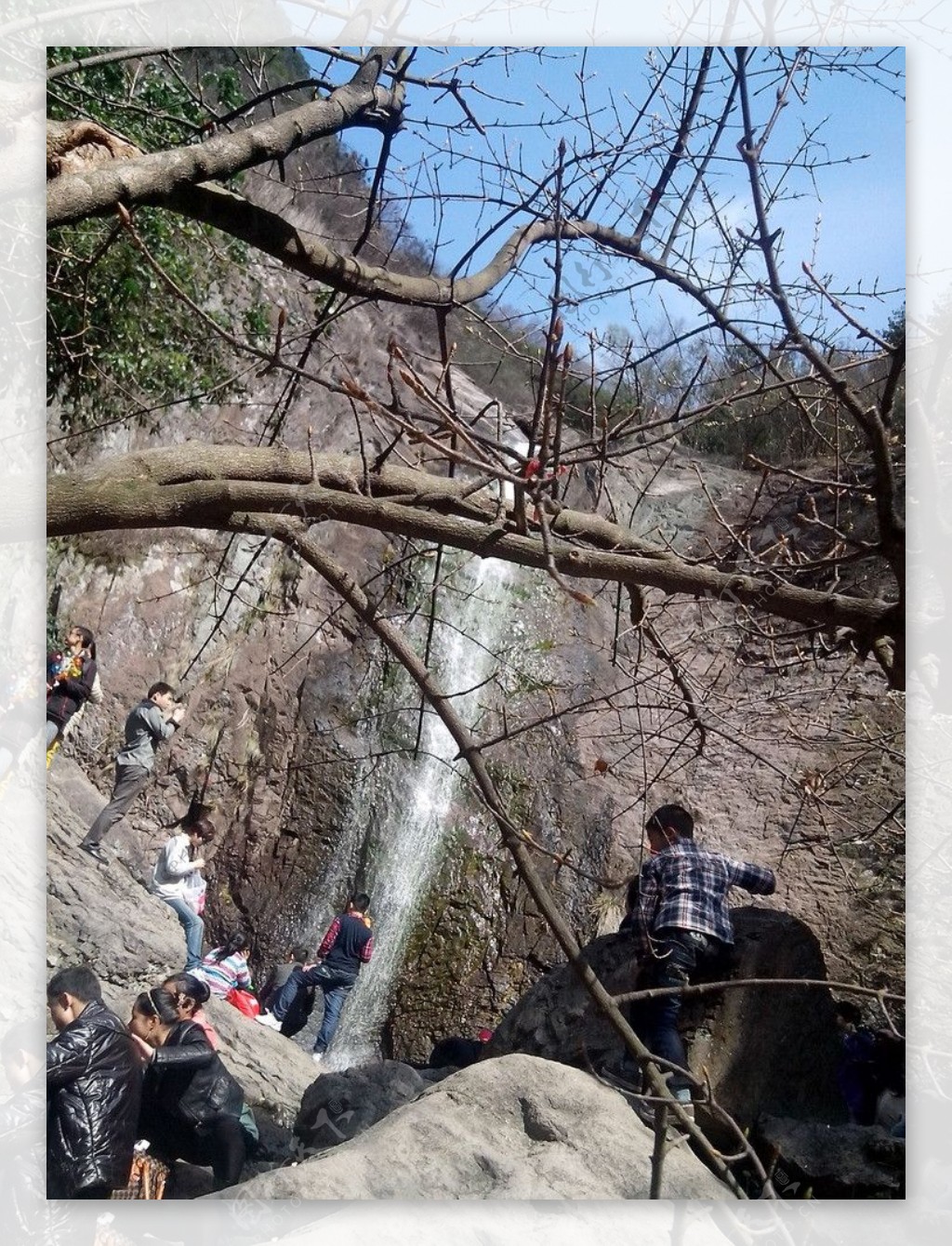 九峰山飞瀑图片