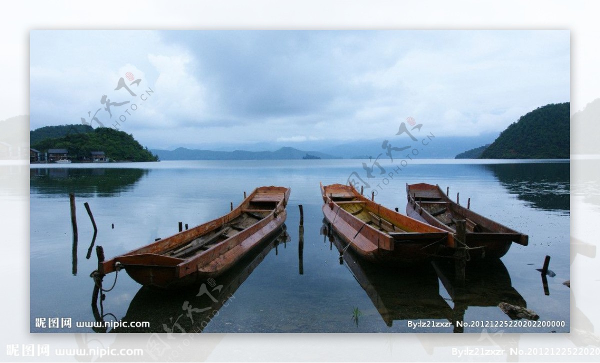 泸沽湖自然景色图片